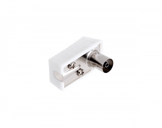 IEC antenne hoekconnector met plastic behuizing