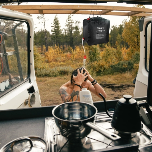 Praktische doucheslang en kraan