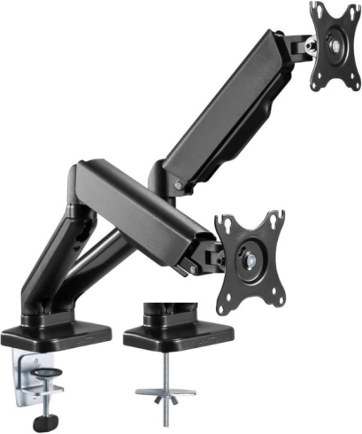 Stand voor twee monitoren met gasveer