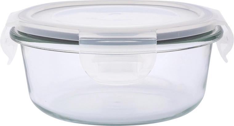 Fresh ronde glazen bewaardoos voor voedsel met deksel 0,4 l