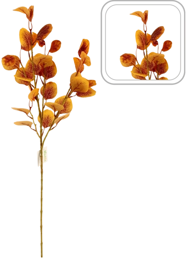 Kunstmatige herfstdecoratietak appelboom 78 cm