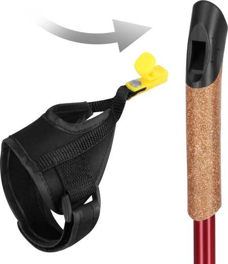 Ergonomische kurken handgrepen met snelriem