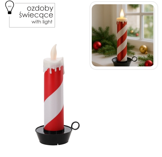 Warm, flikkerend licht zonder vlam