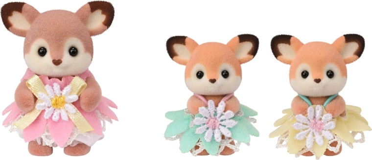 Zachte figuren met gedetailleerde kleding