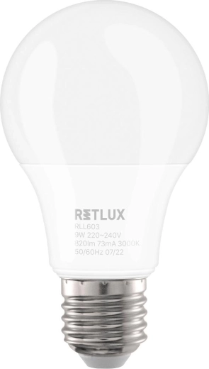 LED-lamp RETLUX RLL 603 A60 E27 9 W warm wit