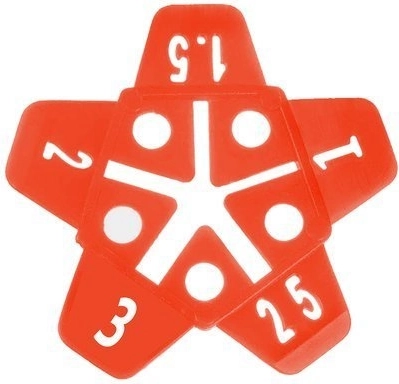 Stervormige afstandhouders voor voegen 1–3 mm