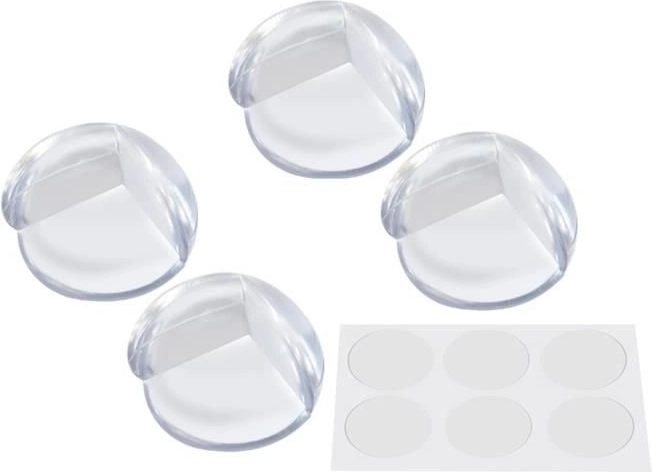 siliconen meubelhoekbeschermers – 4 st., transparant