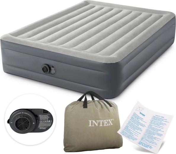 Opblaasbaar matras met ingebouwde pomp 203 × 152 × 46 cm INTEX