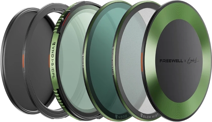 Set variabele ND/CPL-filters Freewell Brandon Li 82 mm