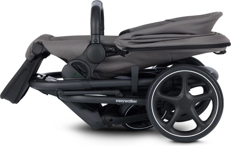 Compact inklappen en grote boodschappenmand