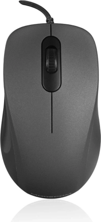 MODECOM MC-M10S stille zwarte bedrade optische muis