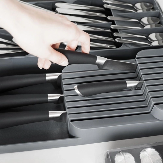 Veilige en overzichtelijke messen-sleuven