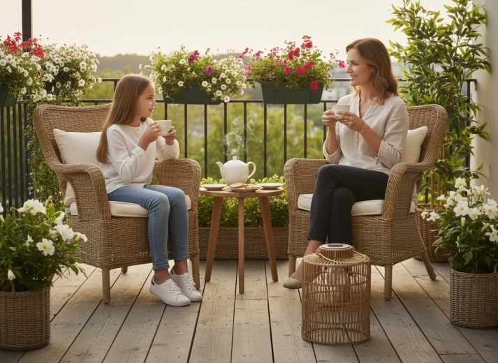 Relaxte sfeer voor buiten zitten