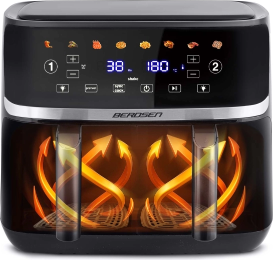 Krachtige hete-luchtcirculatie en 8 programma’s