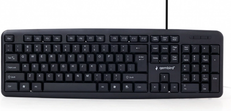 standaard USB-toetsenbord zwart
