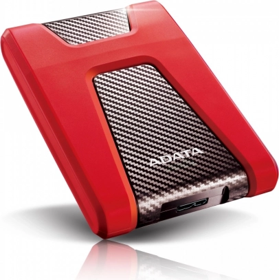 Externe harde schijf ADATA DashDrive Durable HD650 1 TB 2,5" USB 3.0 – Rood
