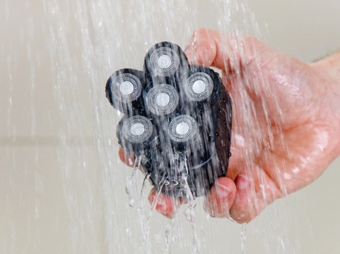 Waterdichte IPX6-constructie voor droog en nat scheren