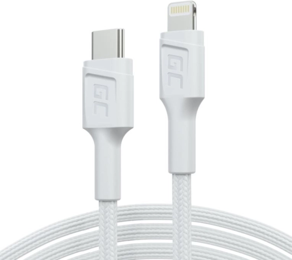 PowerStream kabel USB-C naar Lightning 1m MFI, PD, wit