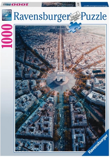 Ravensburger puzzel Parijs vanuit vogelperspectief 1000 stukjes