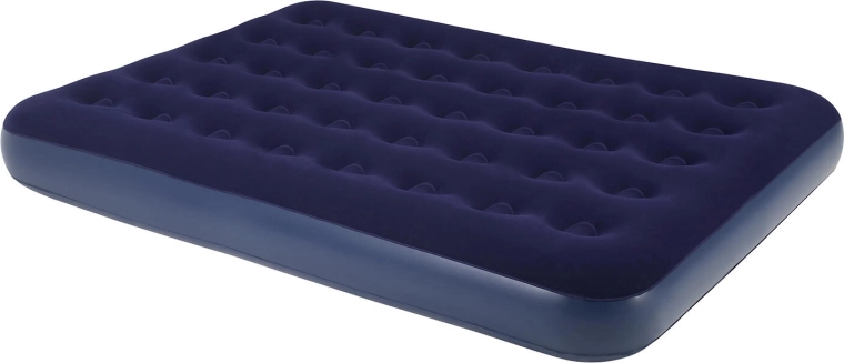 Opblaasbaar matras 191 × 137 × 22 cm blauw‑zwart