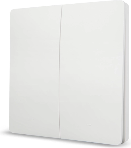 Delight KINETIC draadloze wandschakelaar, 2 circuits, 433 MHz, IP20