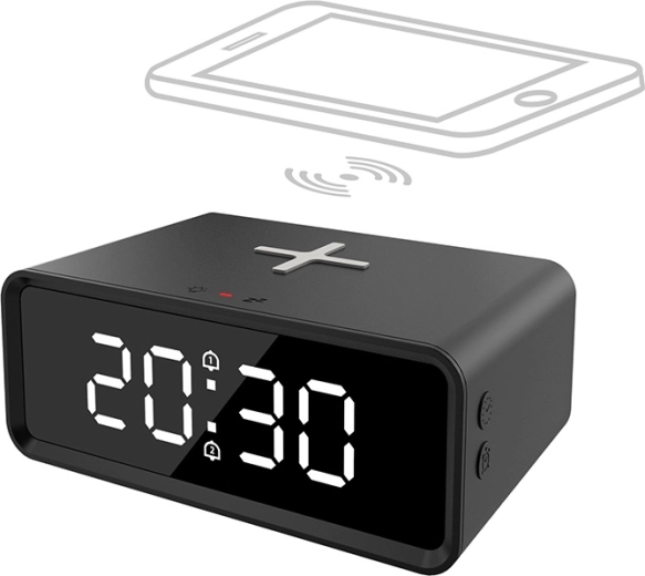 Solight digitale wekker met Qi draadloos opladen