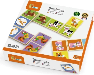 Viga Houten Domino Boerderij 28 Stukken Montessori