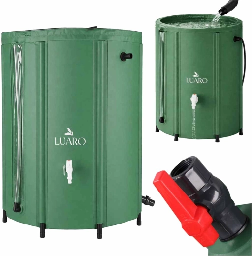 Opvouwbare regenton LUARO 500 l met kraan