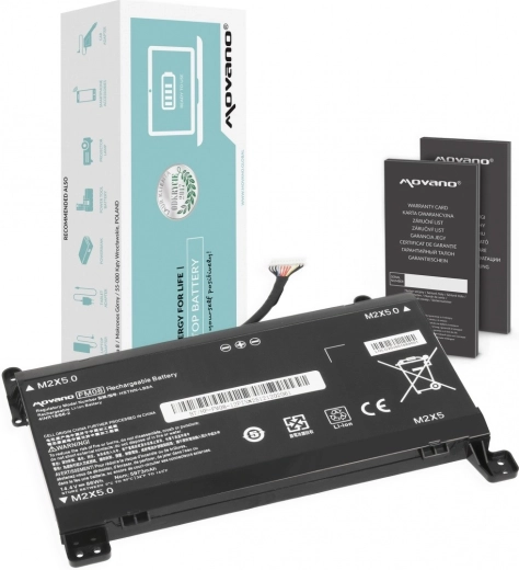 Movano batterij FM08 voor HP Omen 17-AN (12-pins) 5973 mAh 86 Wh