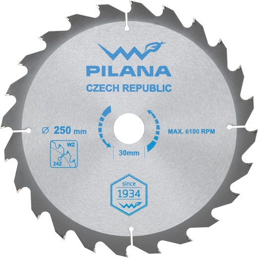 Zaagblad PILANA 250 mm, 24 tanden, WZ, SK
