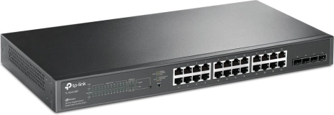 Switch TP-Link JetStream 28 gigabit poorten met PoE+ en 4 SFP