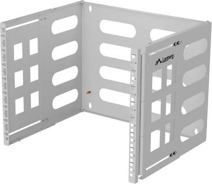 Wandhouder RACK 19" 8U, diepte 400/240 mm, grijs