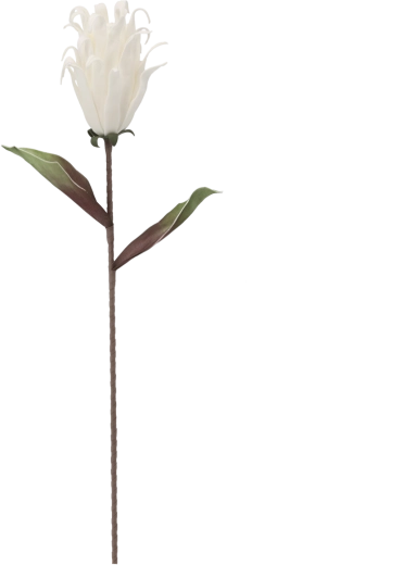 Decoratieve bloem 76 cm wit