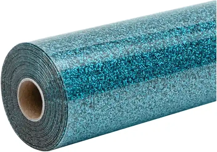 HTVRONT glitterfolie voor thermotransfer 30,5 × 90 cm – Blauw