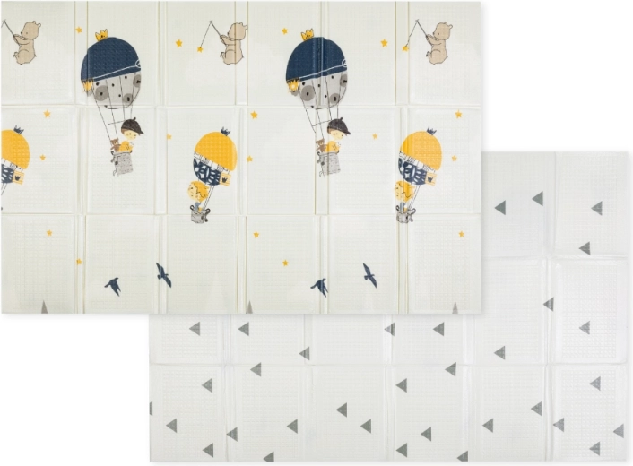 Petite&Mars opvouwbare speelmat Campy L 130 × 200 cm mountains & triangles