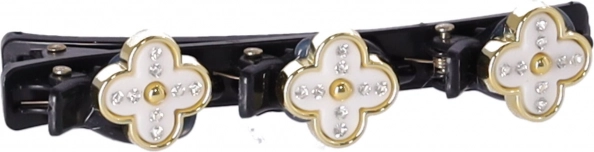 Decoratieve haarclip met drie bloemen