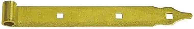 Bandtang 400 × 35 × 4,0 mm, pen Ø 13 mm, geel verzinkt