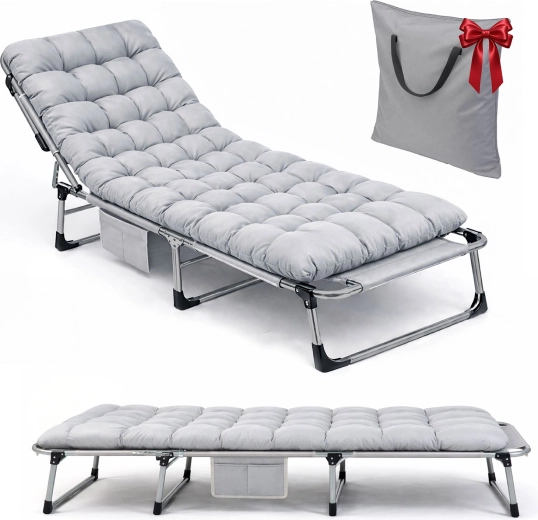 Stabiel metalen frame en eenvoudig mee te nemen