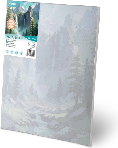 Canvas klaar om te schilderen op houten frame