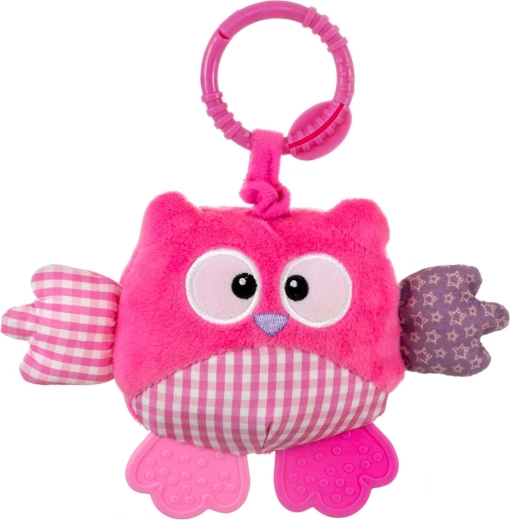 Pluchen hangende uil Cutie Owl roze