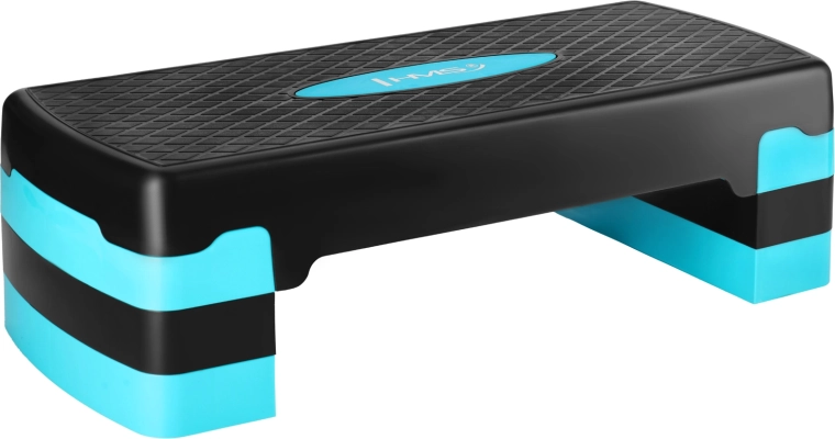 HMS step voor aerobics AS002 zwart-blauw