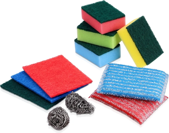 Ulta Clean keukenset met sponsjes en schoonmaakpads - 11 stuks