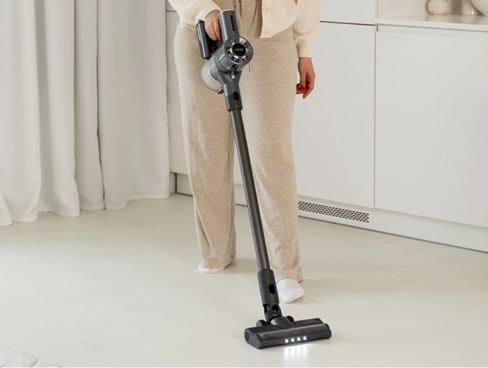 2-in-1 elektrische vloerborstel met LED‑verlichting