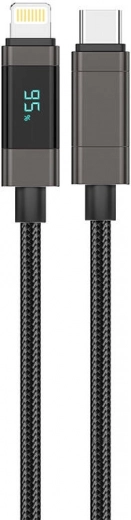 Foneng XS05 USB‑C naar Lightning-kabel met PD 27 W, 1,2 m, zwart