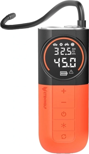 Draadloze autocompressor Etenwolf S1 met 5200 mAh-batterij