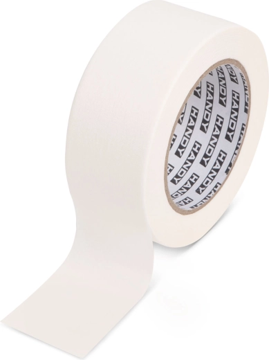 Afplaktape met lijm op waterbasis 50 m x 48 mm wit