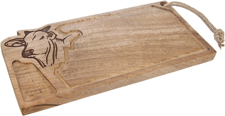 Stevig mangohout met natuurlijke tekening