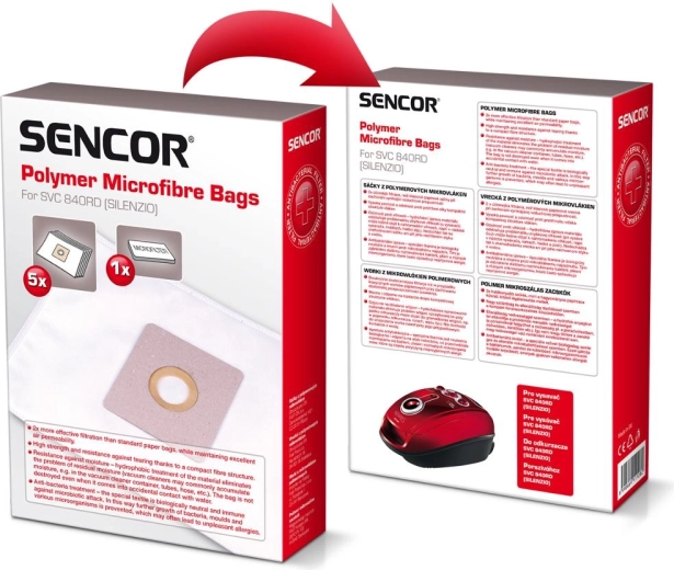 Sencor microvezelzakken voor stofzuiger SVC 840