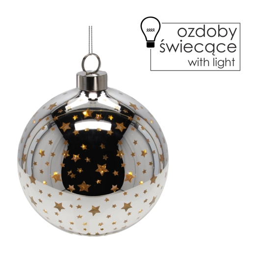 Elegant zilverkleurig design met sterren