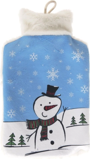 Warmwaterkruik met sneeuwpop 1,6 l